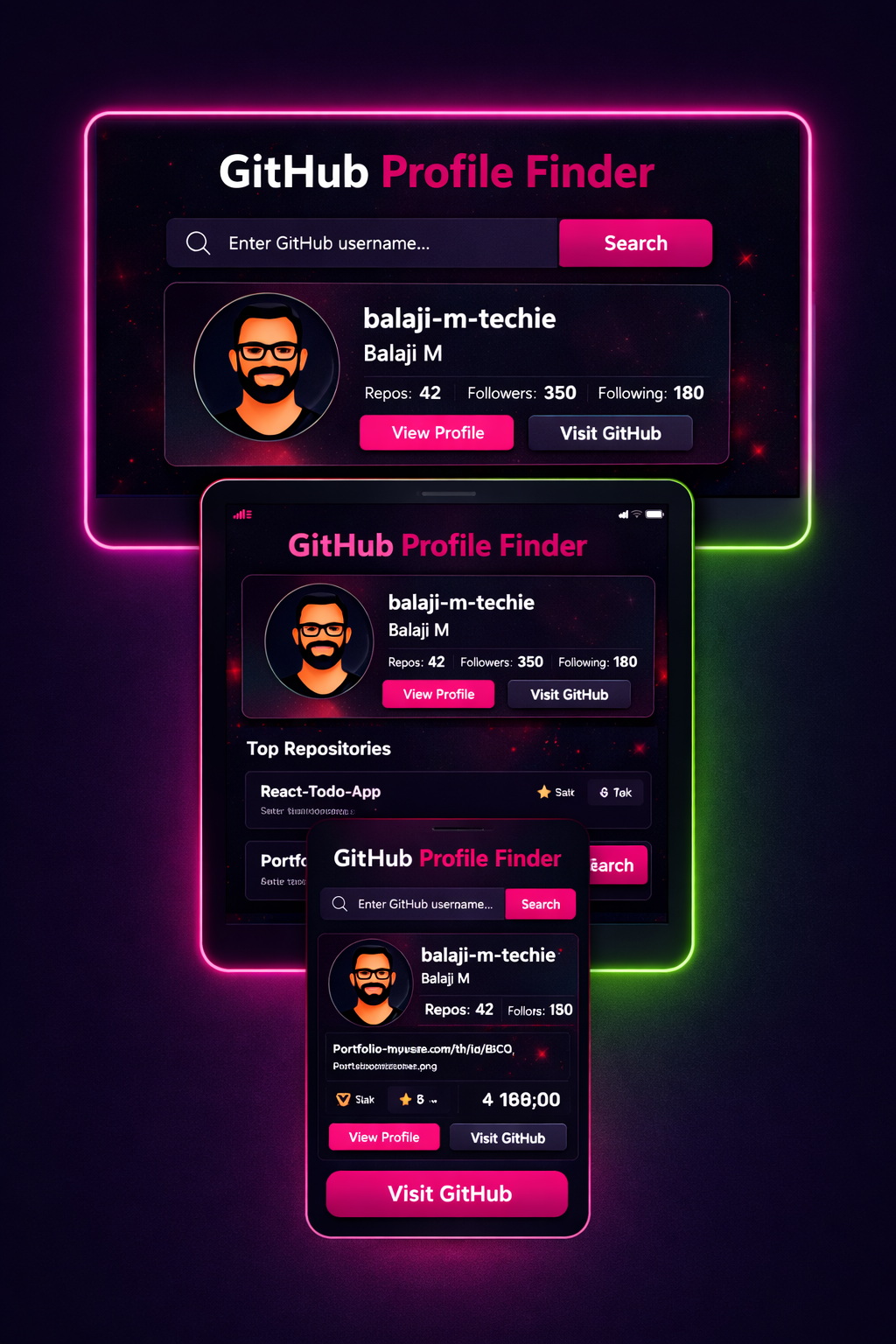 GitHub Profile Finder
